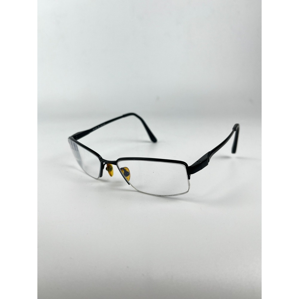Robert Mitchel RM 1009 Men's Eyeglasses Frame Black Plastic Half Rim 54-17-140mm